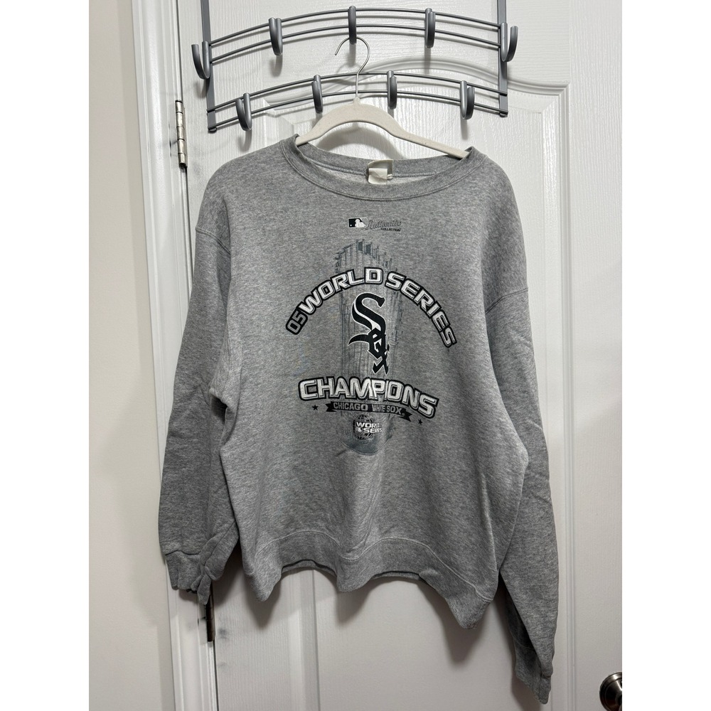 Vintage Mens L Lee Sport Chicago White Sox 05 World Series‎ Champions Sweatshirt